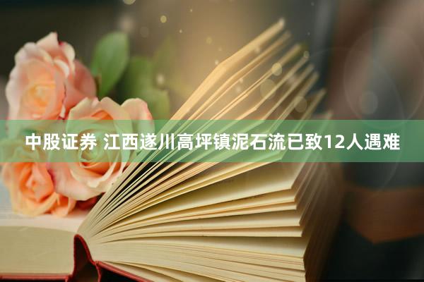 中股证券 江西遂川高坪镇泥石流已致12人遇难